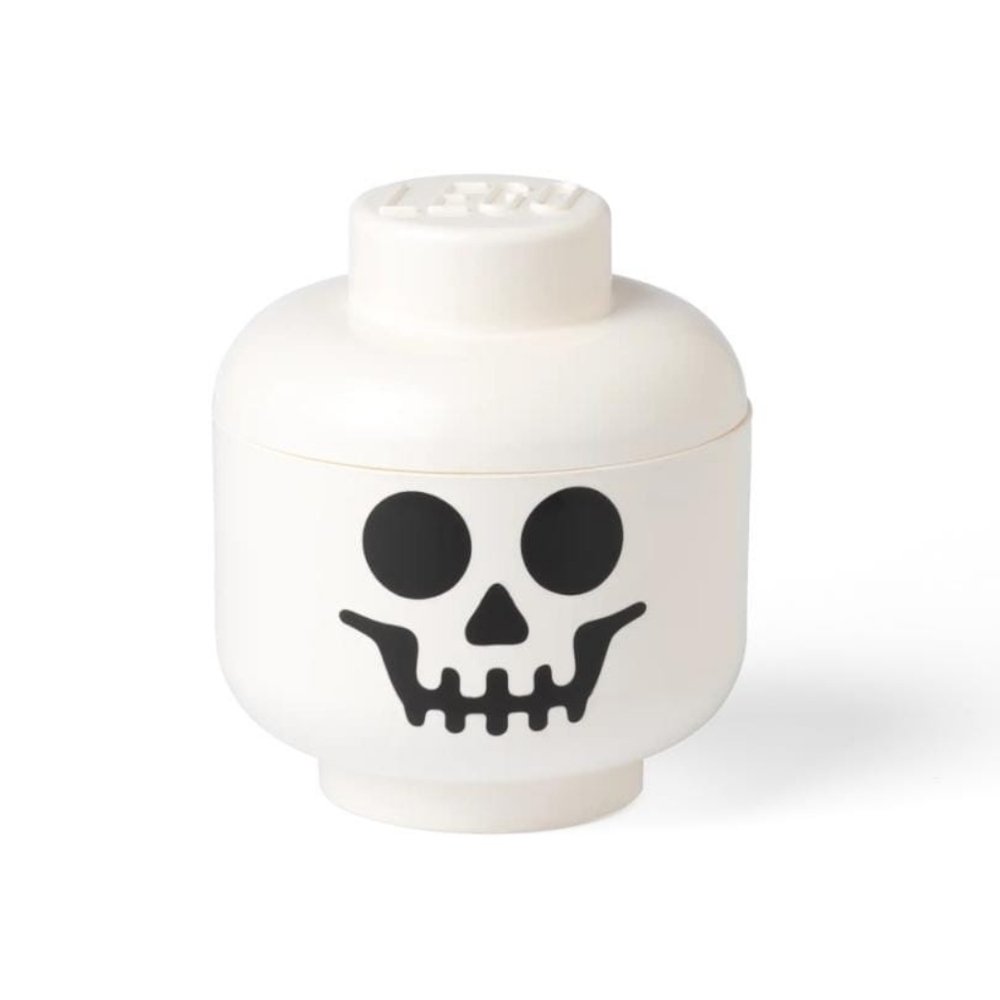 Lego White Skull Storage - Small Box